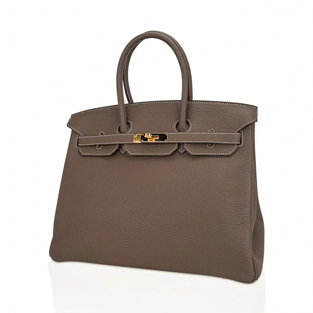 👜Birkin 35 Bag Etoupe Gold Hardware Togo Leather
