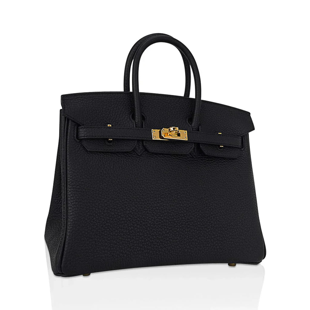 👜Birkin 25 Bag Black Togo Leather with Gold Hardware