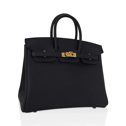 👜Birkin 25 Bag Black Togo Leather with Gold Hardware