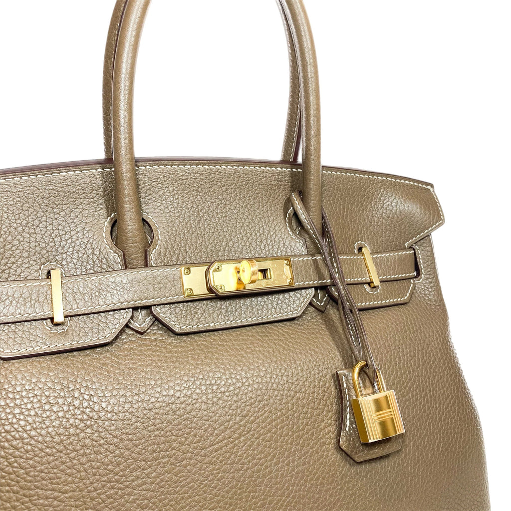 👜Birkin bag made of extremely Togo Birkin 30 Etoupe