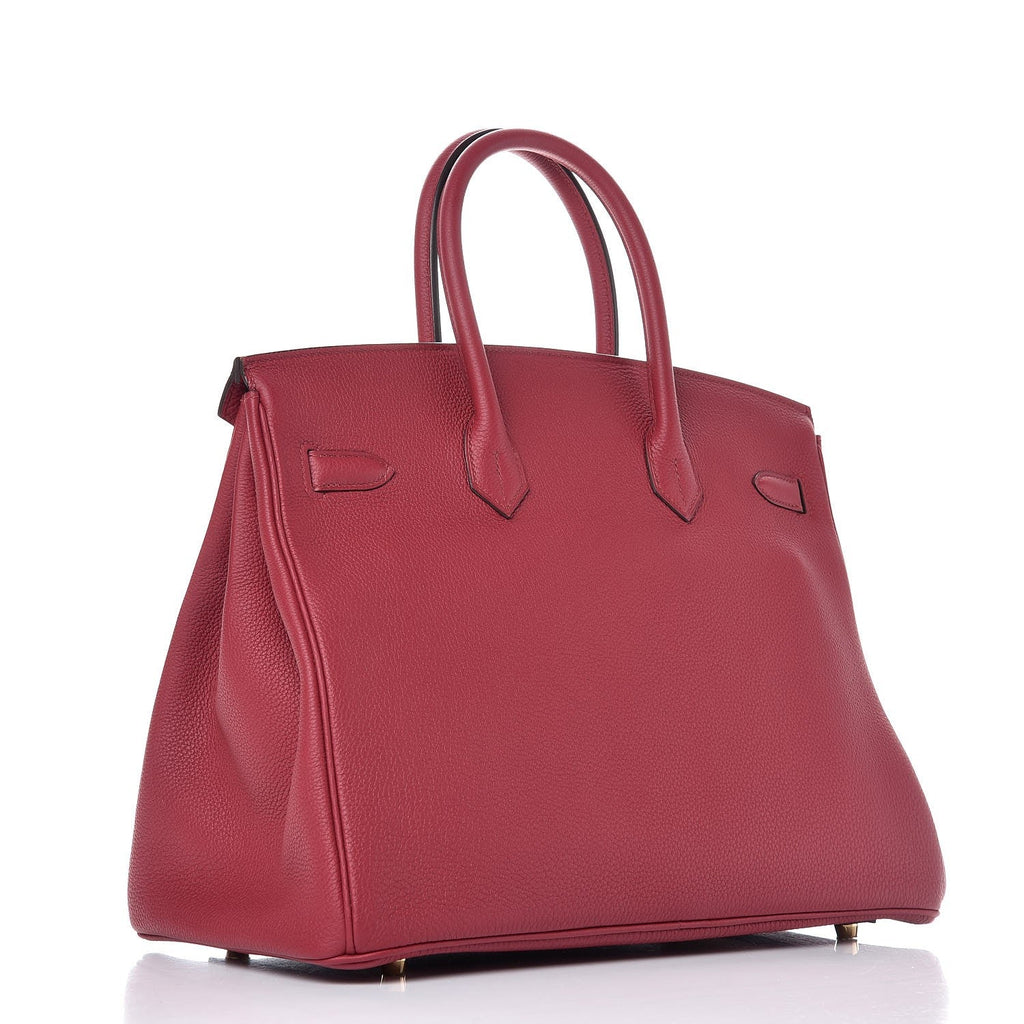 👜Birkin 25cm Rouge H Bordeaux Red Gold Hardware Bag Y Stamp
