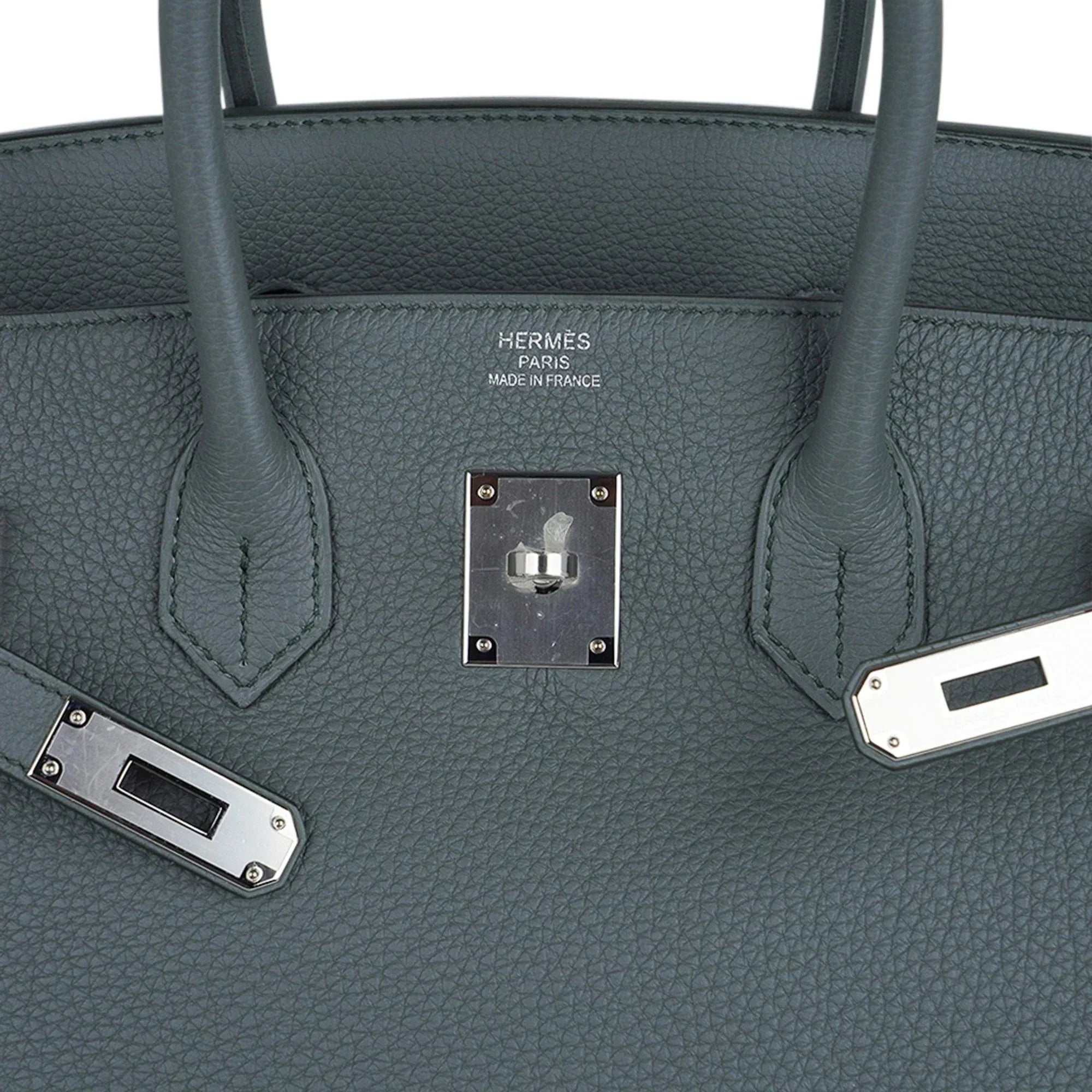 👜Birkin 35 Bag Vert Amande Togo Leather with Palladium Hardware