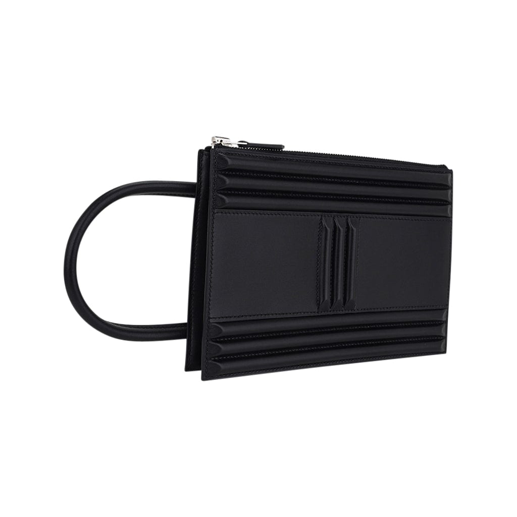 👜Limited Edition Cadena Bag Black Tadelakt Leather