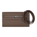 👜Kelly Classique To Go Wallet Etoupe Epsom Palladium Hardware New w/Box