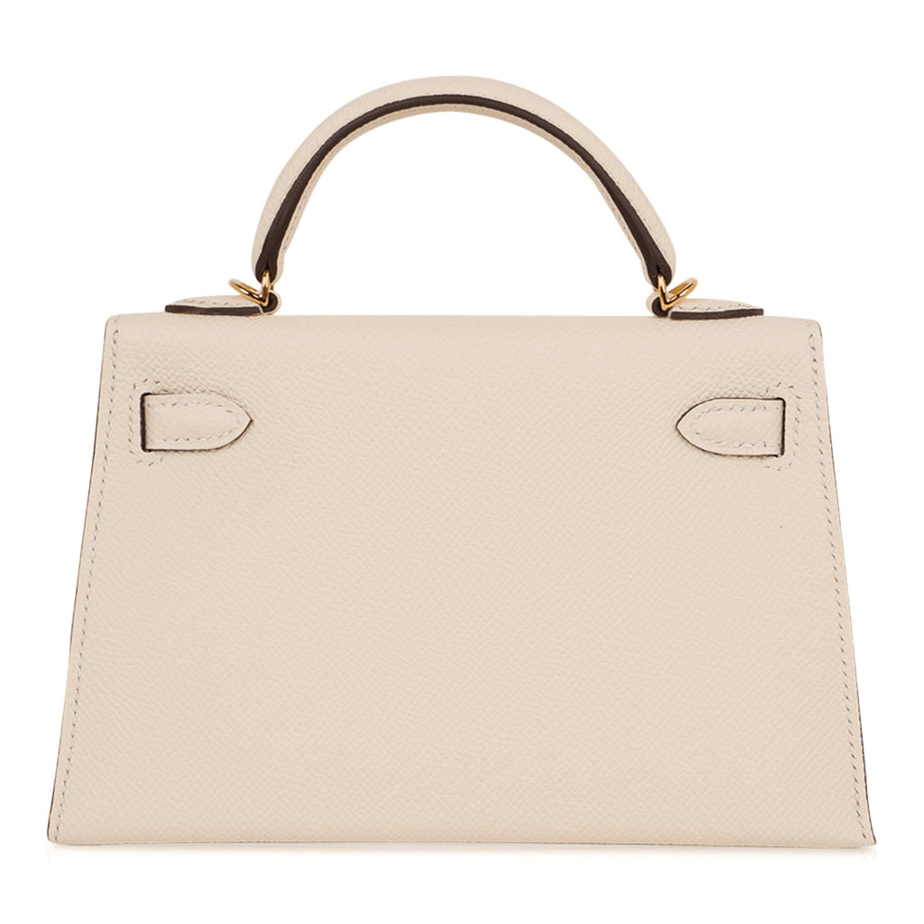 👜Mini Kelly 20 Bag Sellier Nata Epsom with Gold Hardware