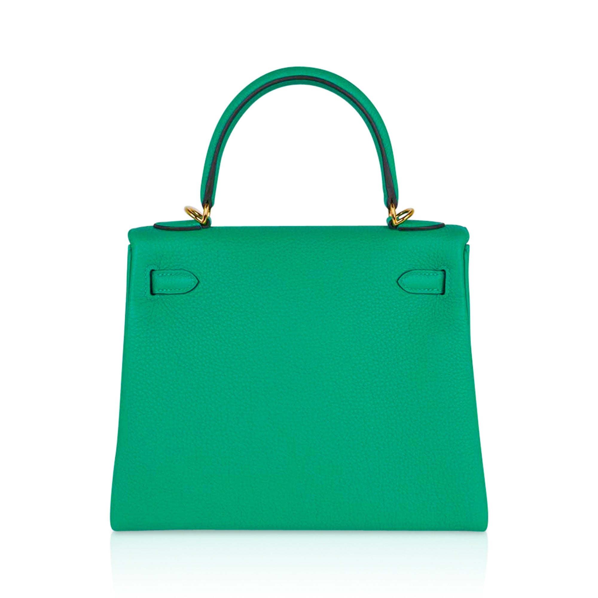 👜Kelly Retourne 25 Bag Menthe Togo Gold Hardware New w/Box