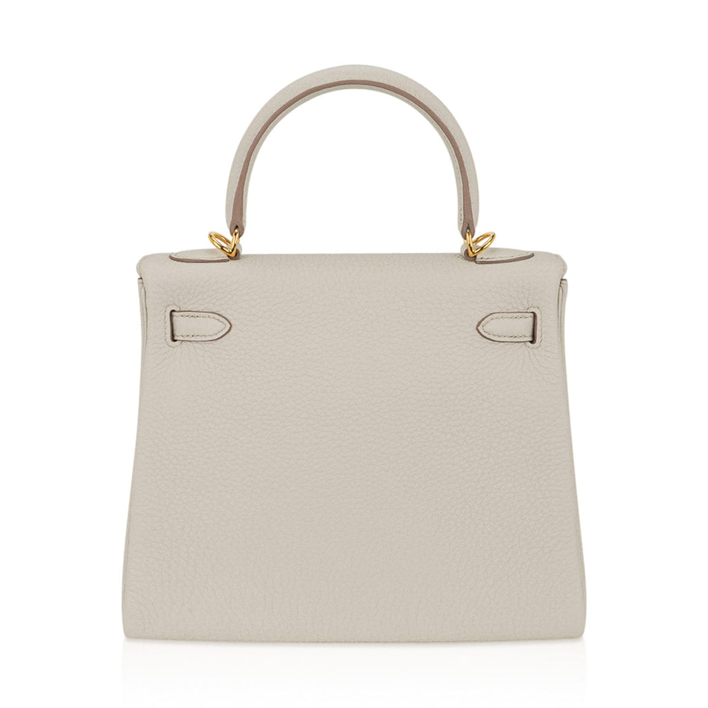 👜Kelly 25 Retourne Bag Beton Togo Leather with Gold Hardware