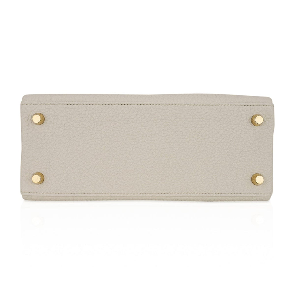 👜Kelly 25 Retourne Bag Beton Togo Leather with Gold Hardware