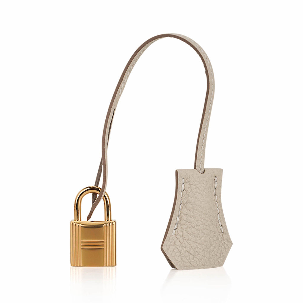 👜Kelly Retourne 25 Bag Craie Togo Leather with Gold Hardware