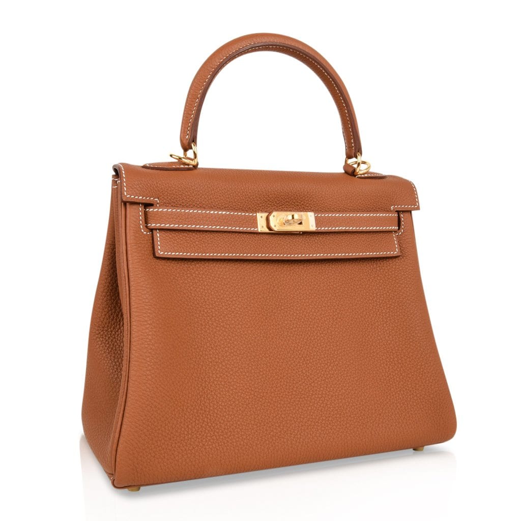 👜Kelly 25 Retourne Bag Coveted Gold Togo Gold Hardware