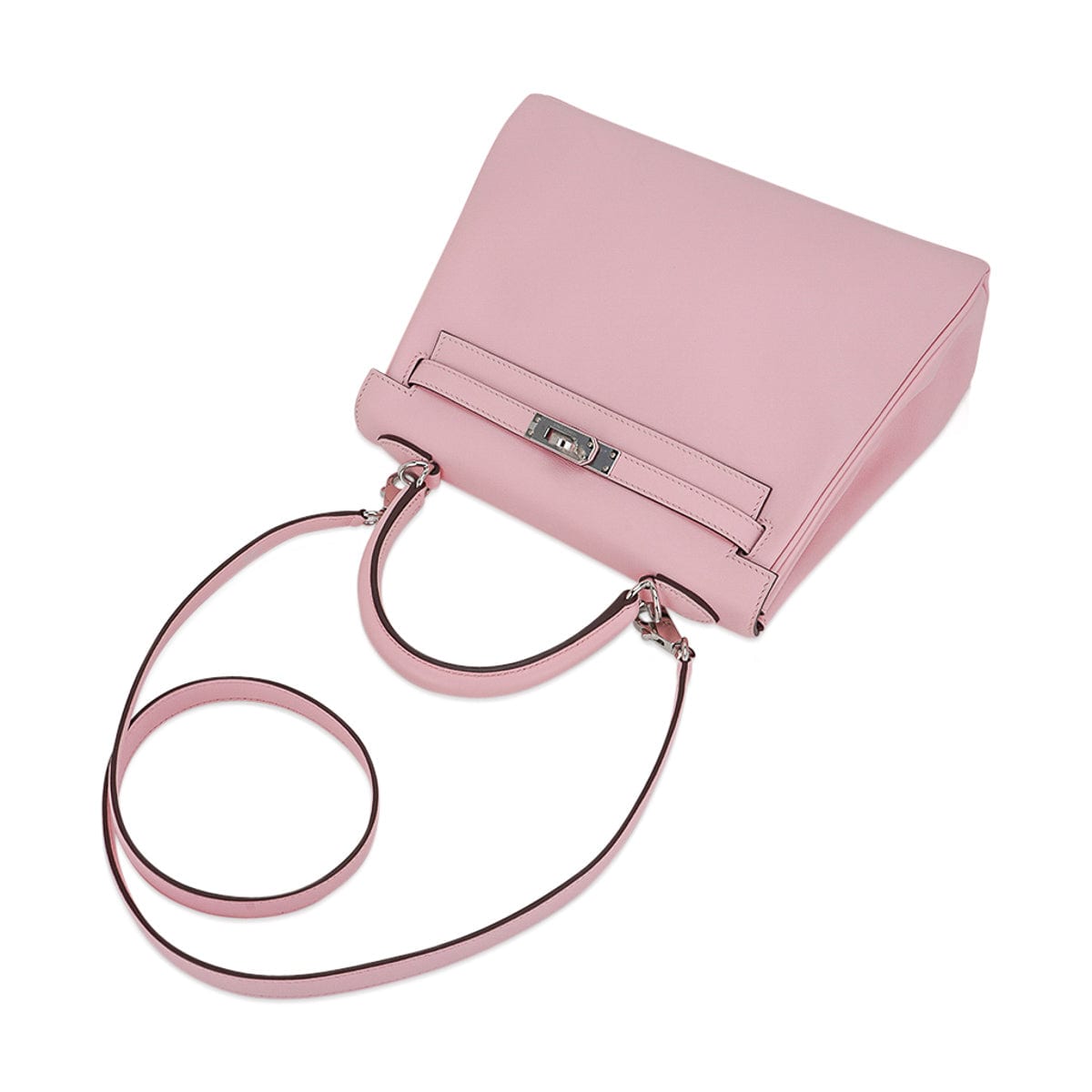 👜Kelly 25 Bag Rose Sakura Swift Leather with Palladium Hardware