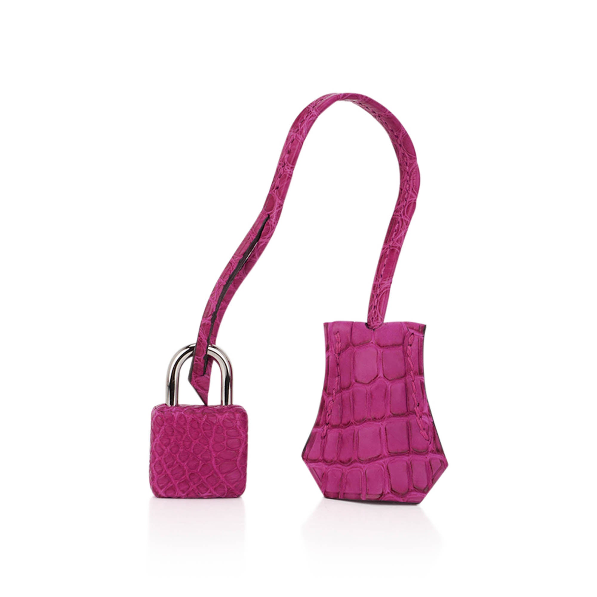 👜Kelly 25 Retourne Bag Rose Scheherazade Matte Alligator with Palladium Hardware
