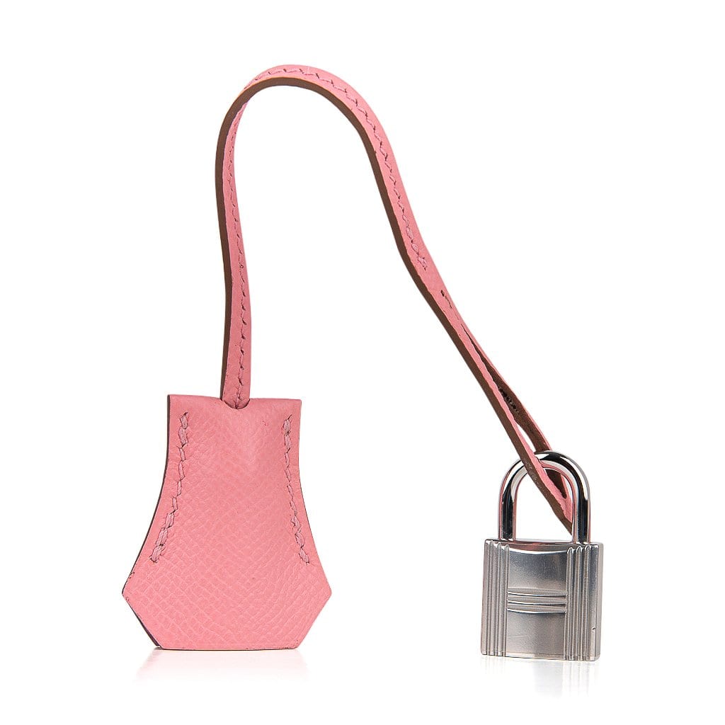 👜Kelly 25 Sellier Bag Pink Rose Confetti Palladium Hardware Epsom Leather