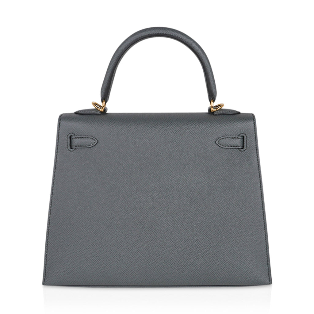 👜Kelly Sellier 25 Bag Vert Amande Gold Hardware Epsom Leather