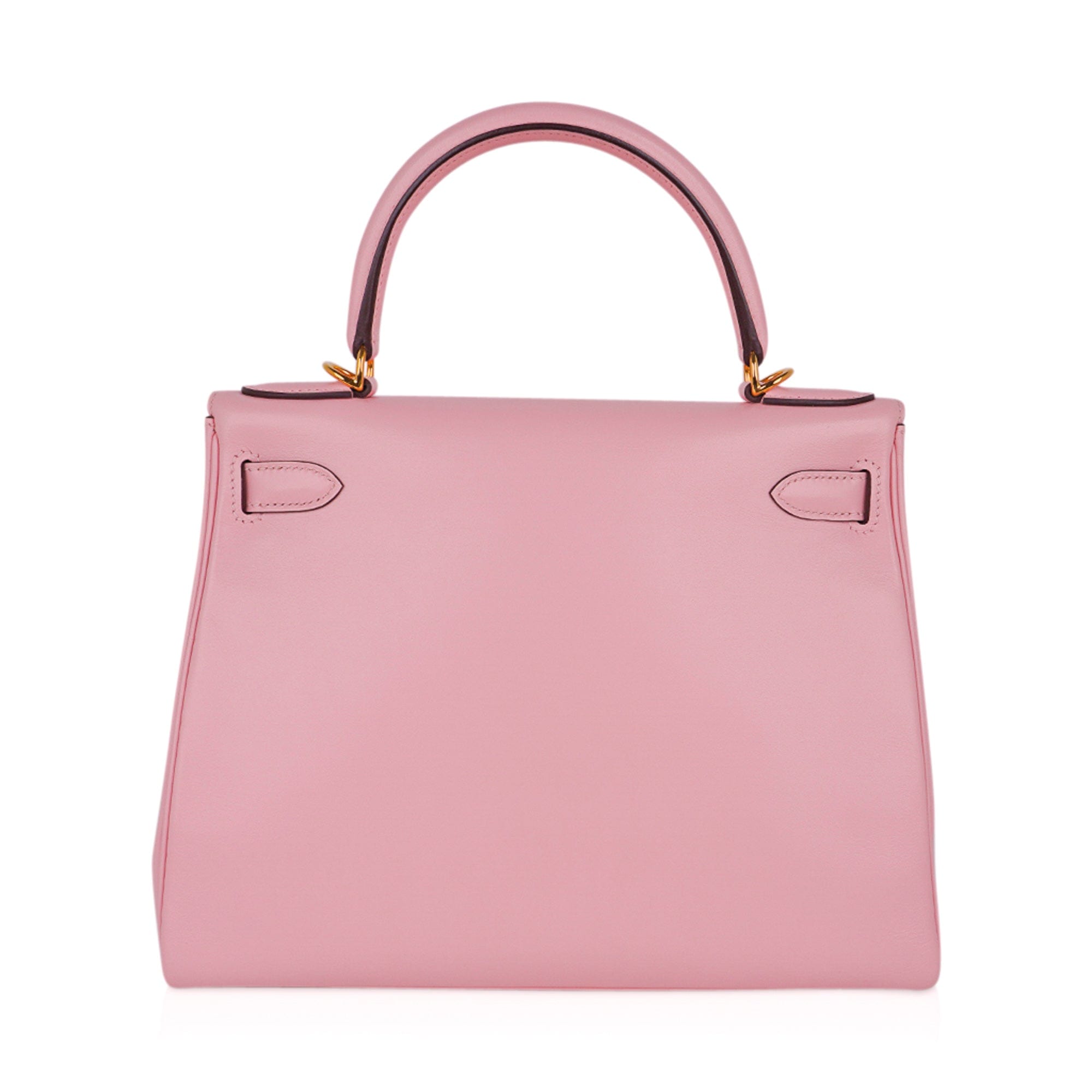 👜Kelly 28 Bag Rose Sakura Gold Hardware Swift Leather