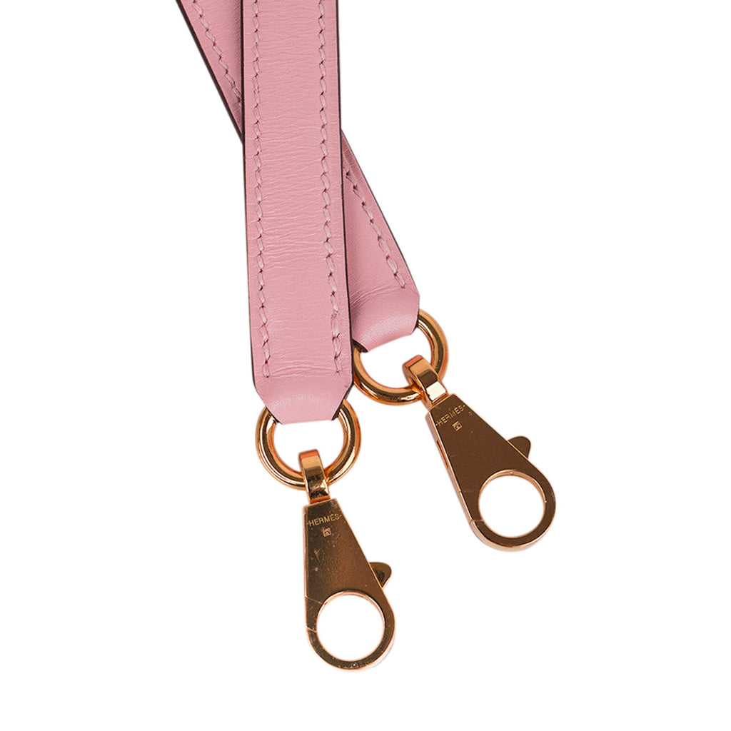 👜Kelly 28 Bag Rose Sakura Gold Hardware Swift Leather