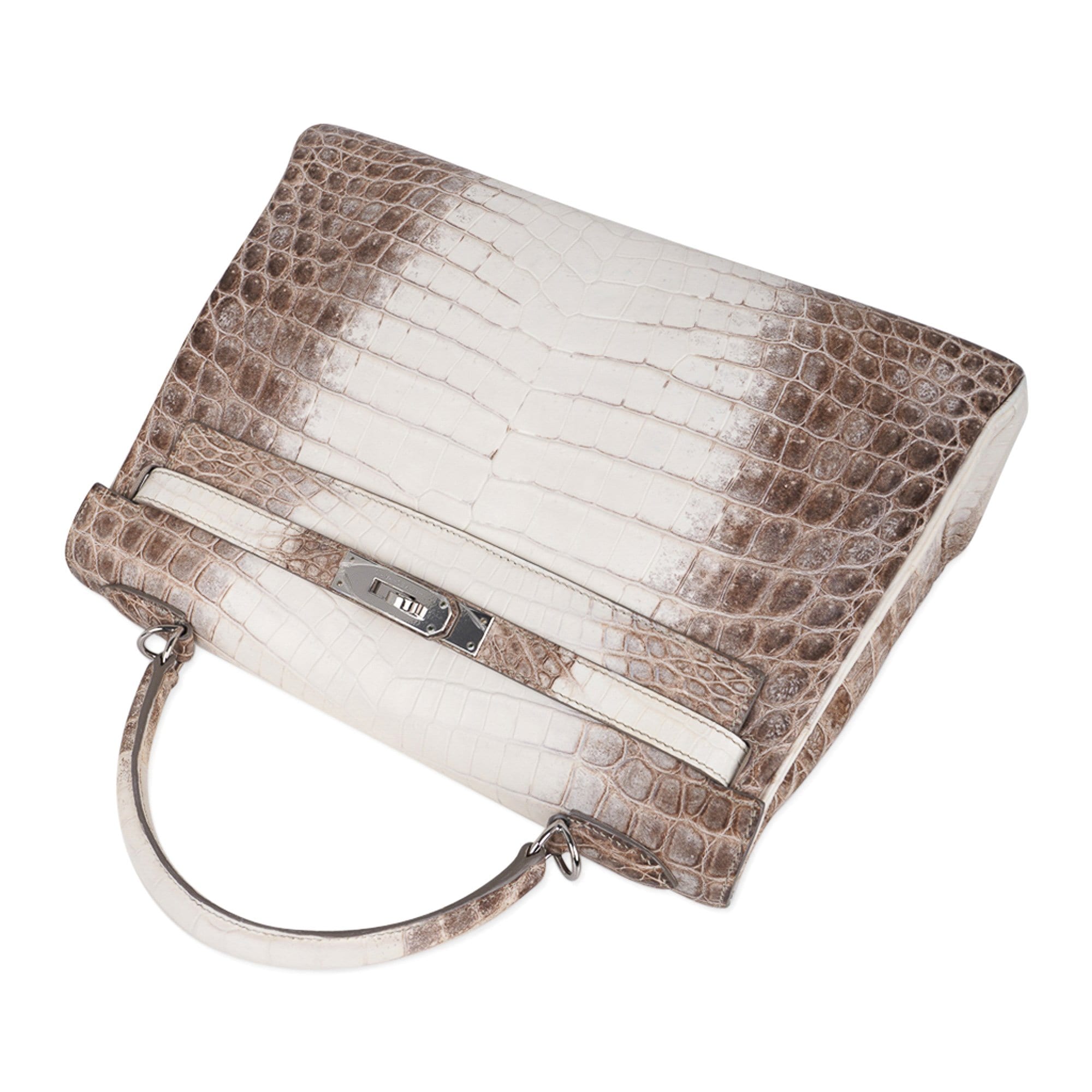👜Limited Edition Kelly 32 Bag in Himalaya Crocodile with Palladium Hardware