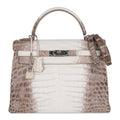 👜Limited Edition Kelly 32 Bag in Himalaya Crocodile with Palladium Hardware