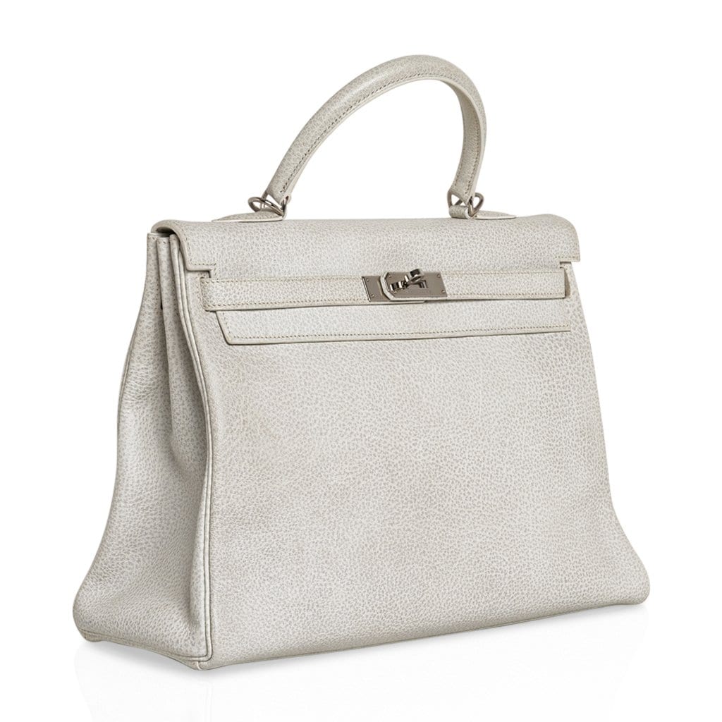 👜Kelly 35 Bag Dalmation Buffalo Skipper Palladium Hardware