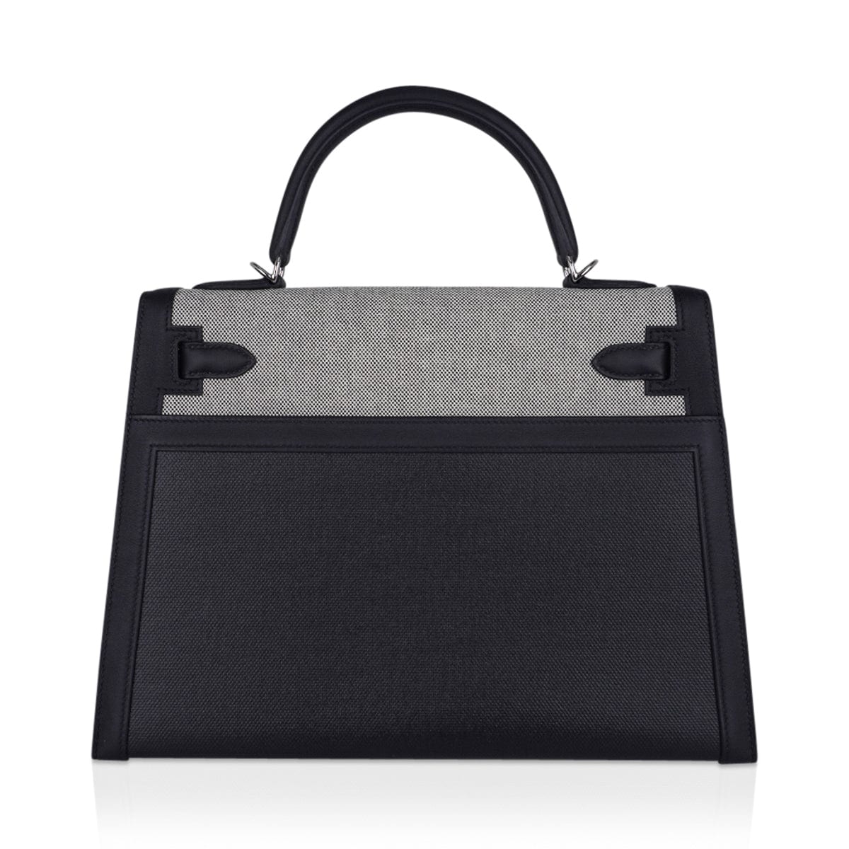 👜Kelly 32 Sellier Bag Toile H Berline & Plume Swift Leather with Palladium Hardware