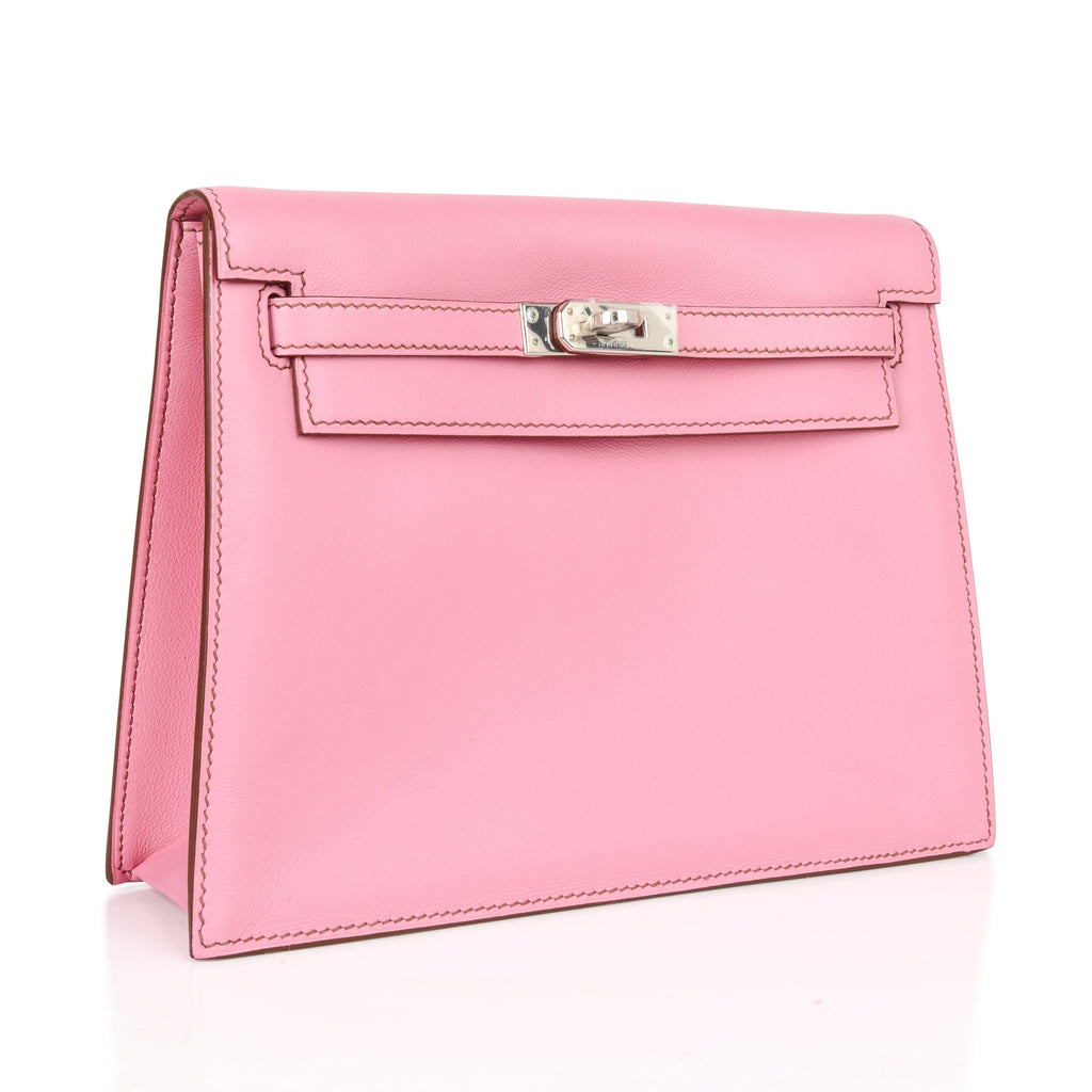 👜Kelly Danse Bag 5P Pink Swift Palladium
