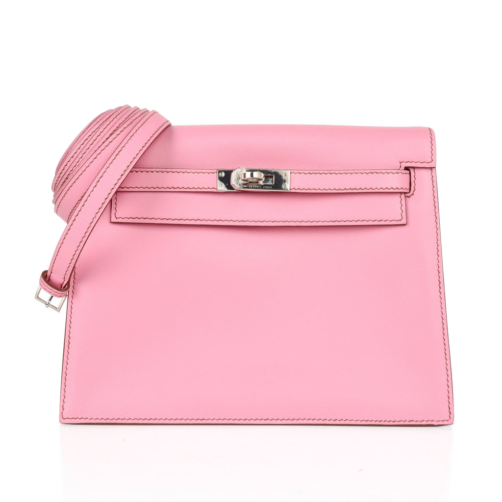 👜Kelly Danse Bag 5P Pink Swift Palladium