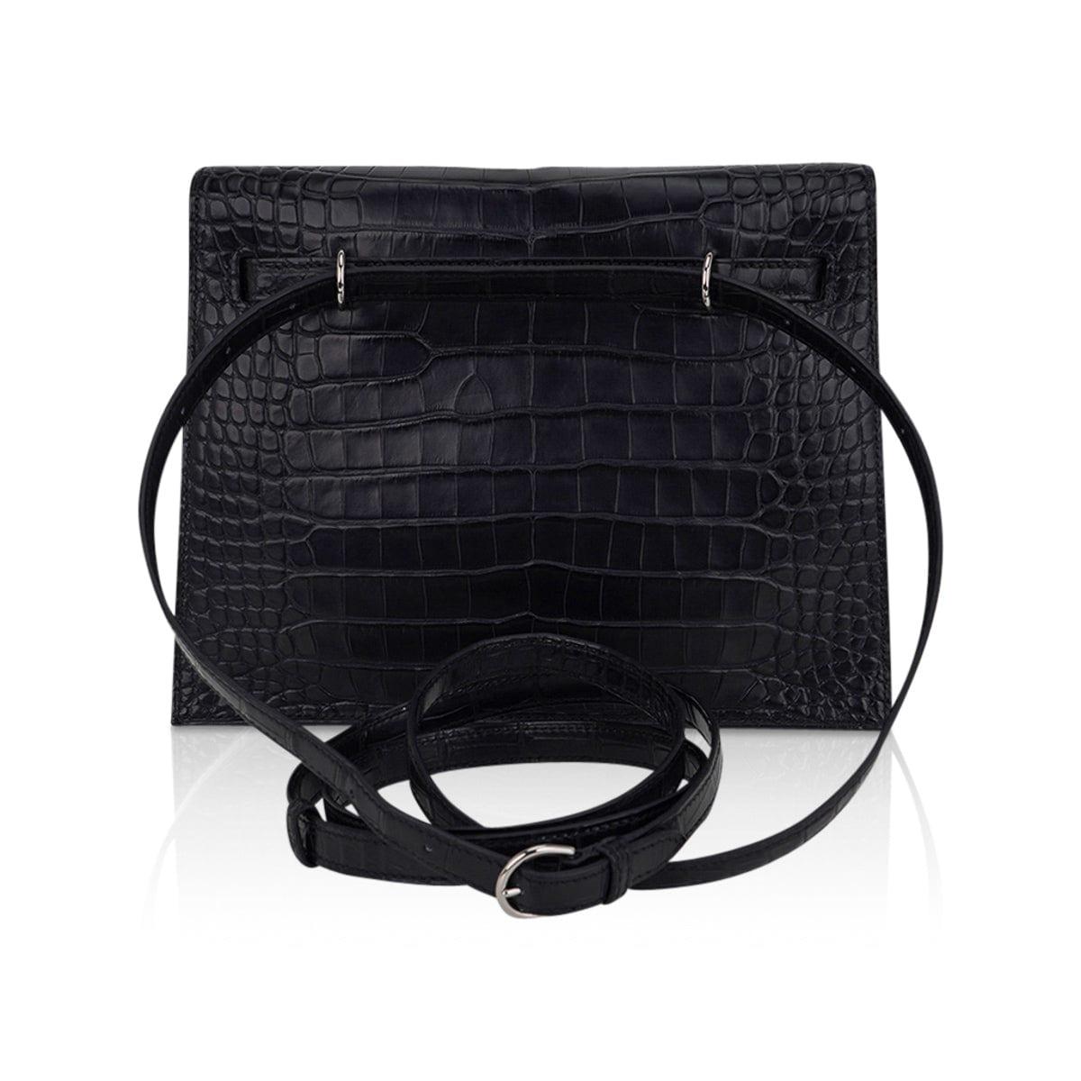 👜Limited Edition Kelly Danse Bag Matte Black Crocodile
