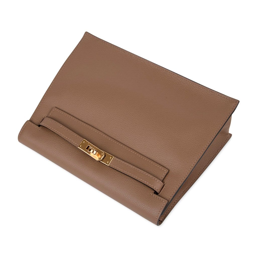 👜Kelly Danse Bag Beige de Weimar Swift Gold Hardware
