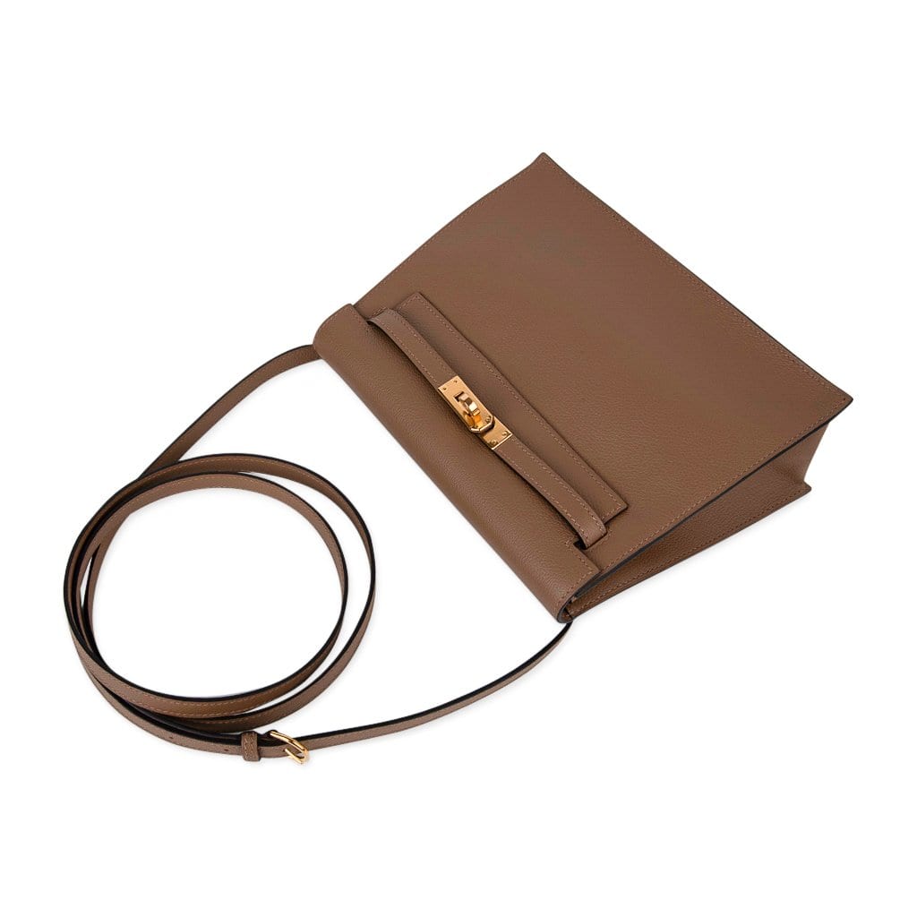 👜Kelly Danse Bag Beige de Weimar Swift Gold Hardware