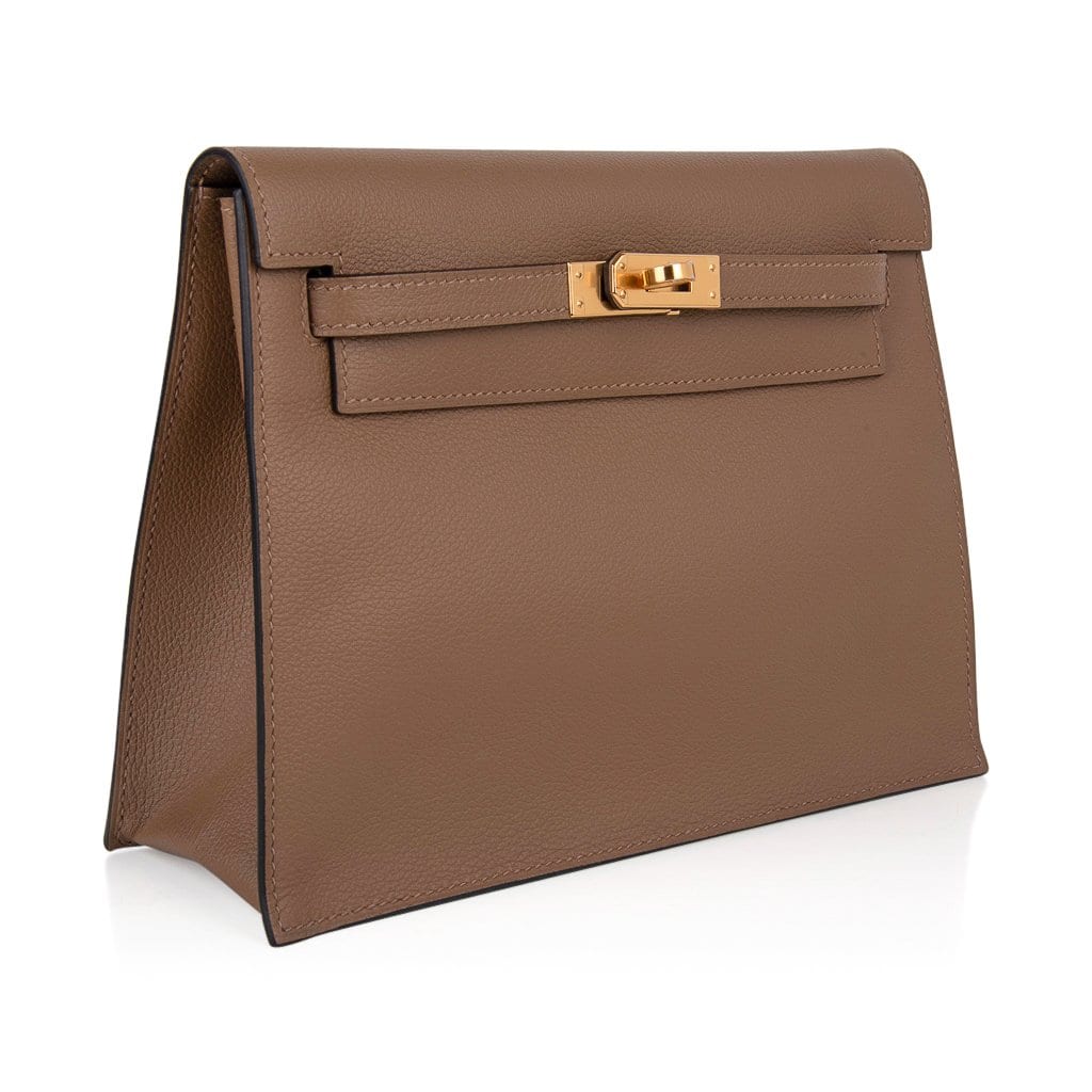 👜Kelly Danse Bag Beige de Weimar Swift Gold Hardware