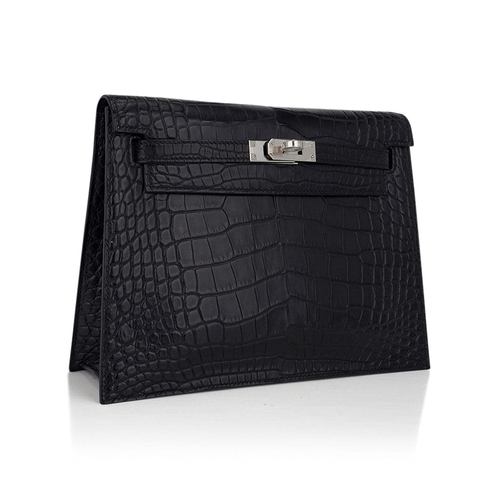 👜Limited Edition Kelly Danse Bag Matte Black Crocodile