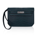 👜Kelly Depeches 25 Pouch Vert Rousseau Matte Alligator Palladium Hardware