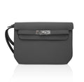 👜Kelly Depeches 25 Pouch Bag Etain Togo Leather with Palladium Hardware
