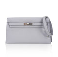 👜Kelly Elan Gris Pantin Veau Madame Leather with Palladium Hardware