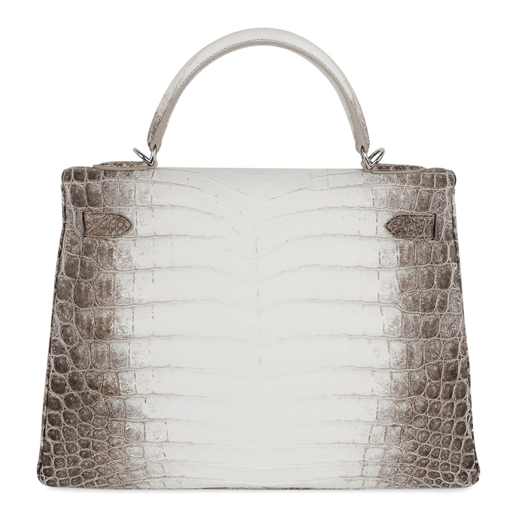 👜Limited Edition Kelly 32 Bag Himalaya Crocodile with Palladium Hardware