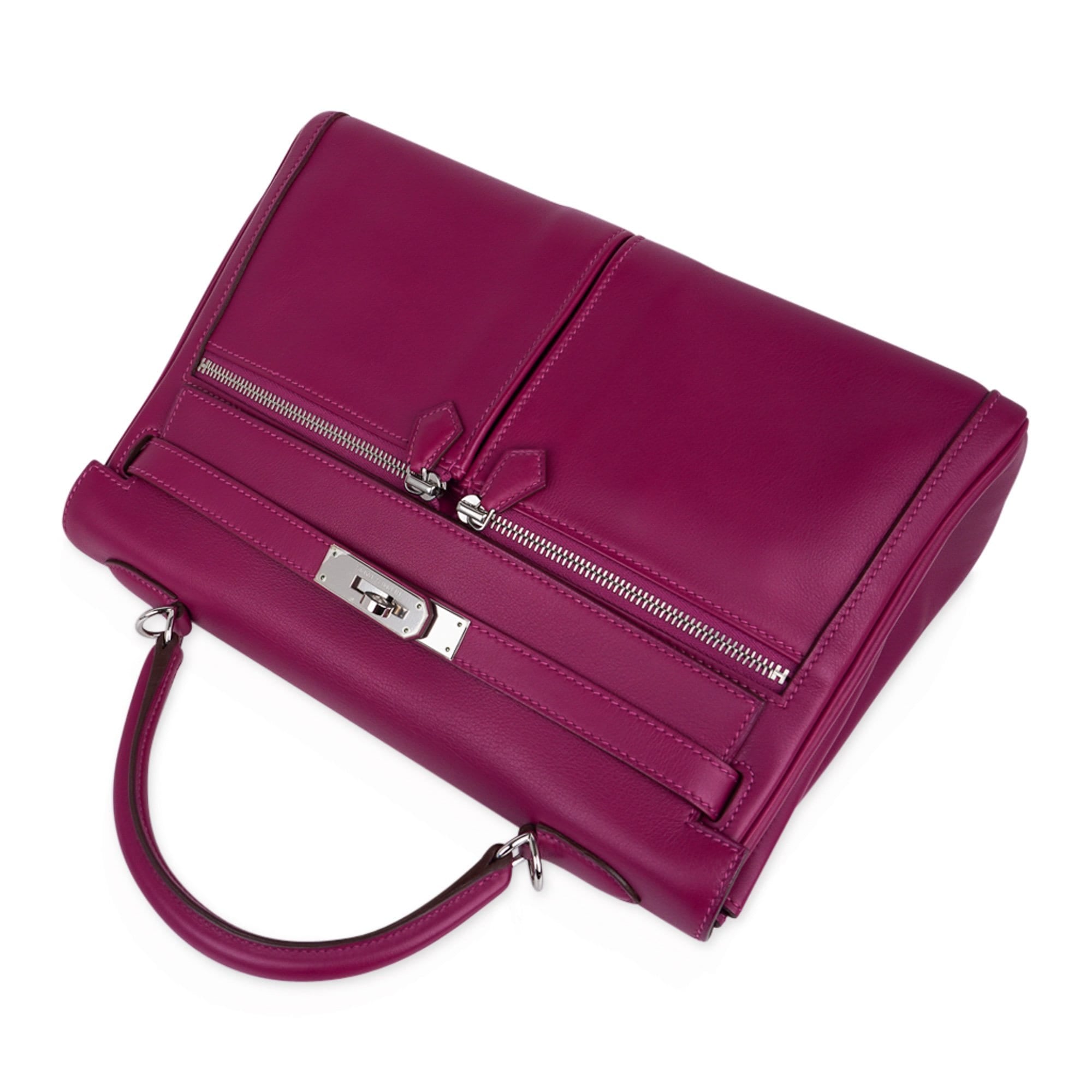 👜Limited Edition Kelly 32 Lakis Bag Tosca Swift Leather with Palladium Hardware