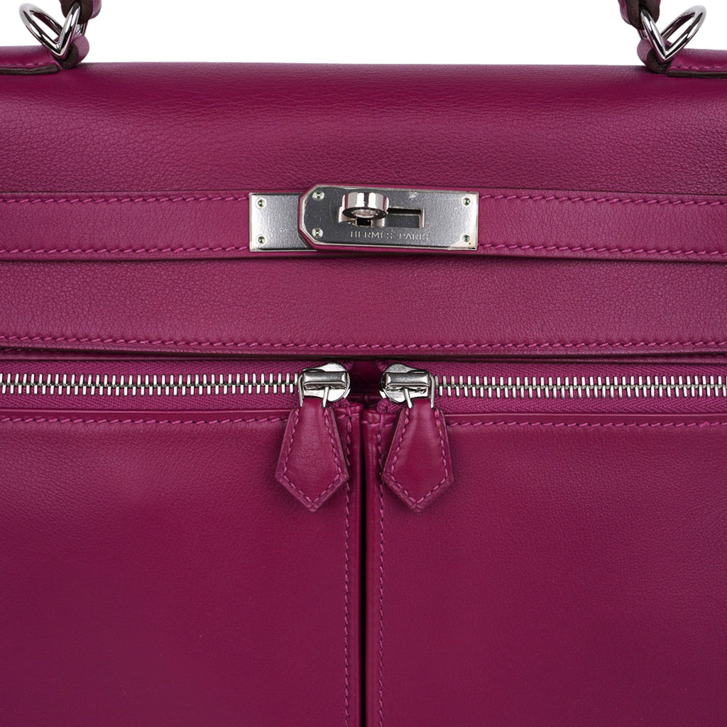 👜Limited Edition Kelly 32 Lakis Bag Tosca Swift Leather with Palladium Hardware
