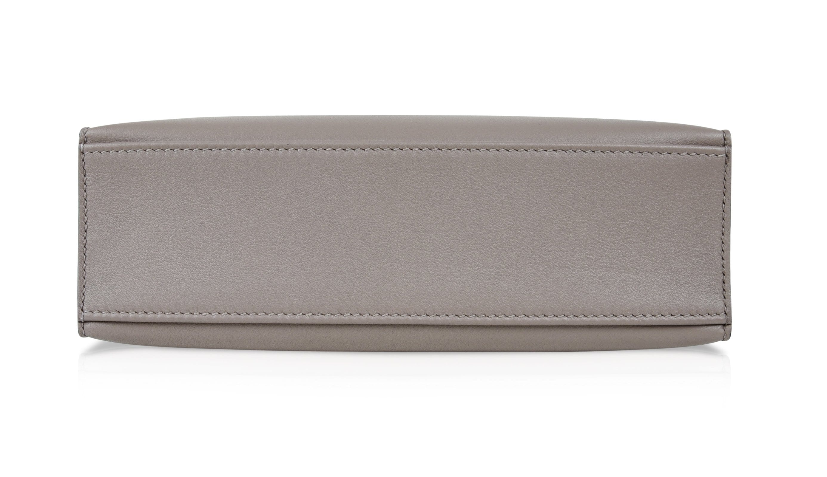 👜Kelly Pochette Gris Asphalte Swift Gold Hardware