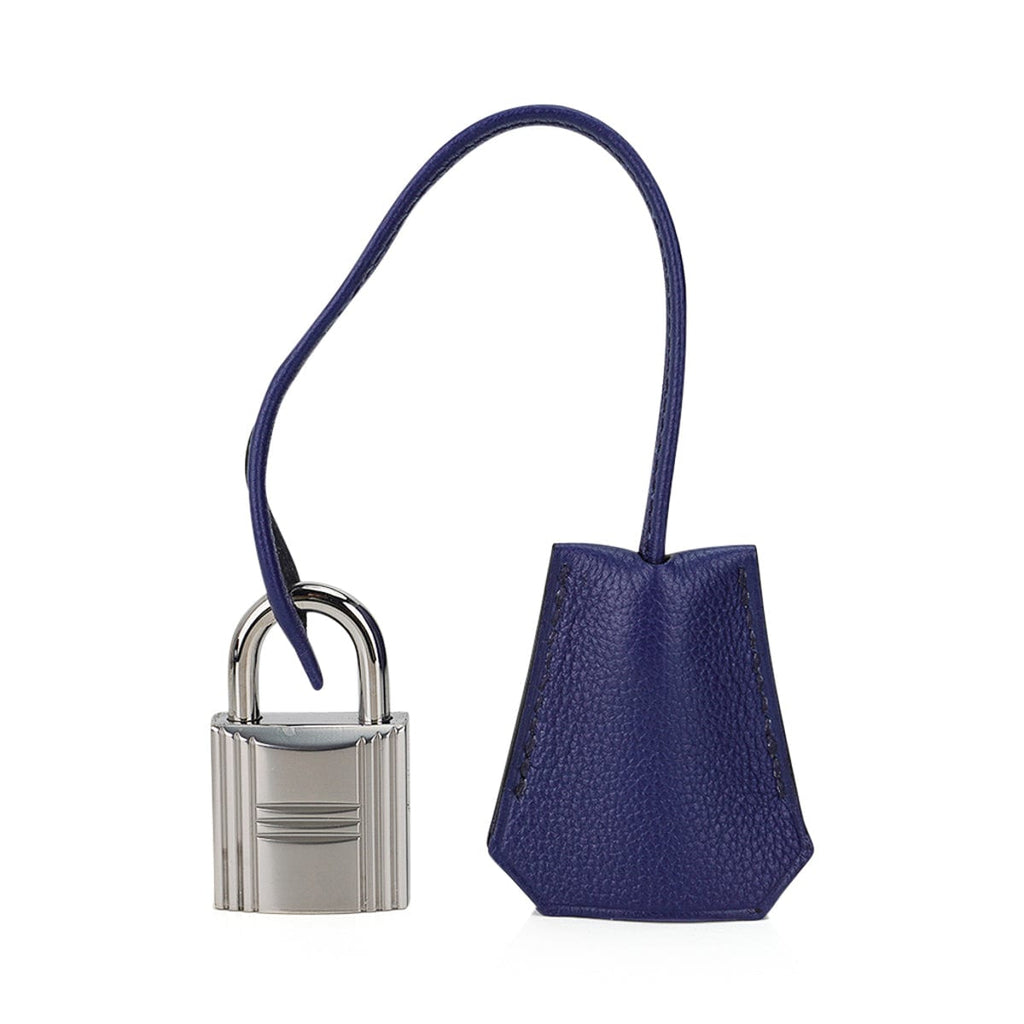 👜Kelly 50 Voyage Blue De Malte Bag Palladium Hardware Novillo Leather Limited Edition