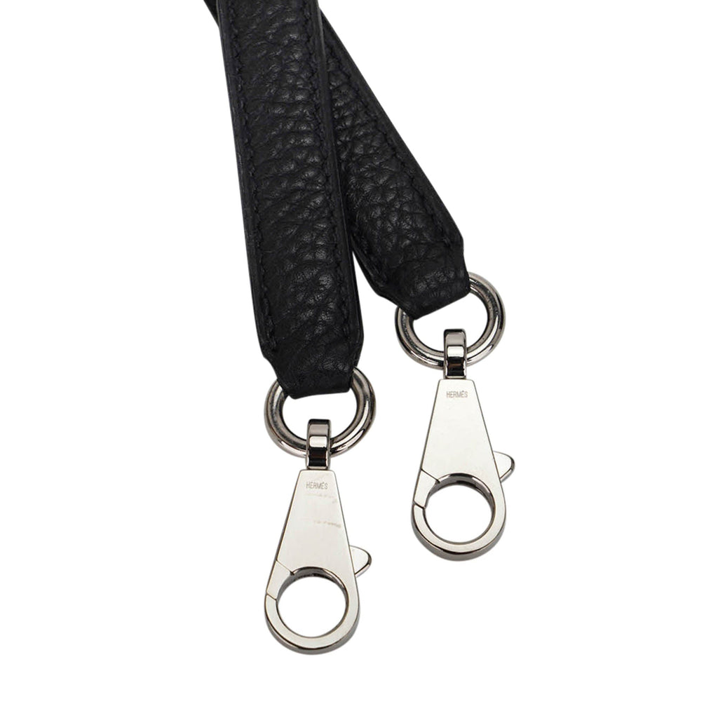 👜Kelly 32 Retourne Bag Black Togo Leather with Palladium Hardware