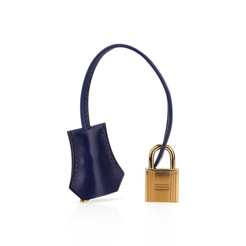 👜Kelly Sellier 25 Bag Blue Sapphire Box Leather with Gold Hardware