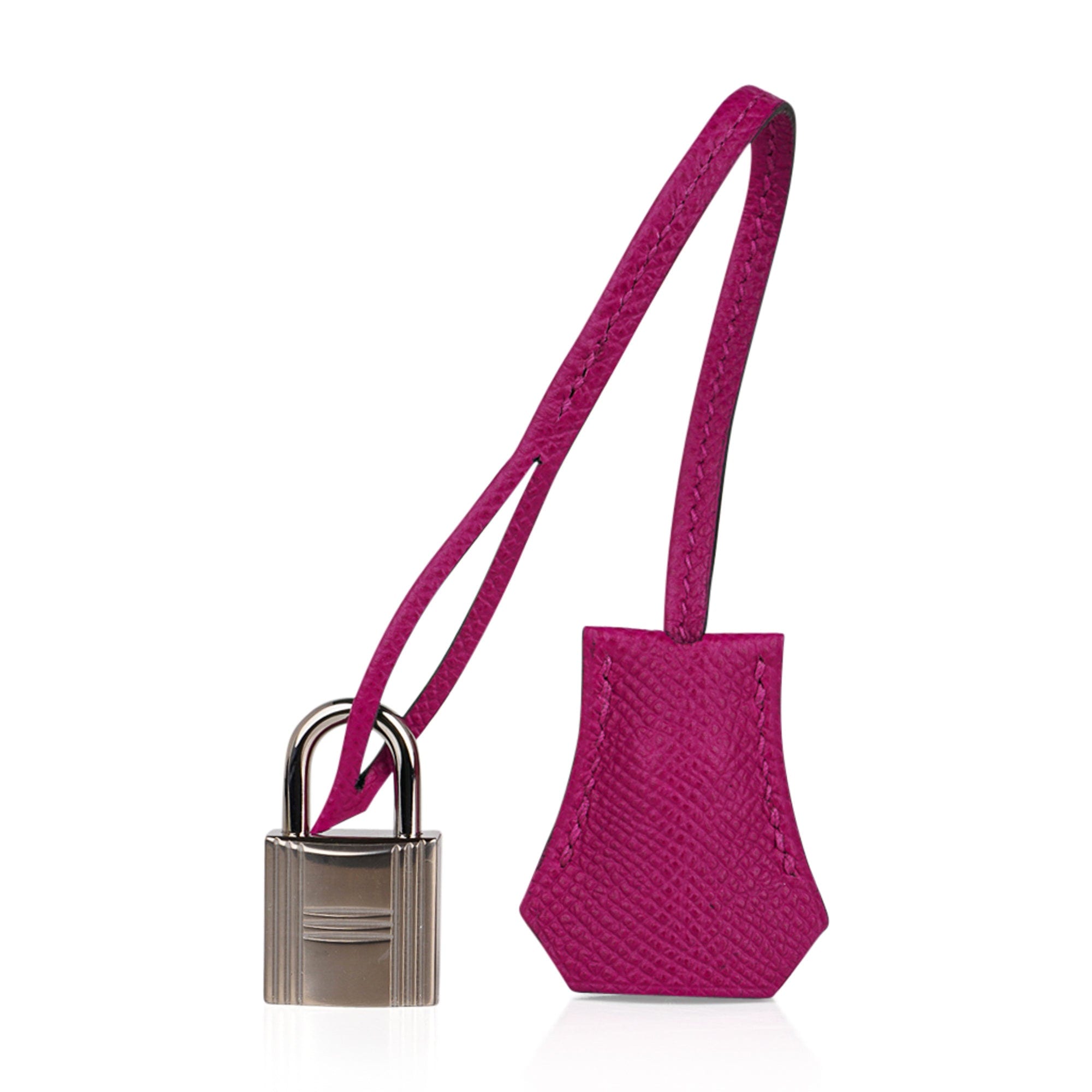 👜Kelly 28 Sellier Bag Rose Pourpre Epsom Leather with Palladium Hardware