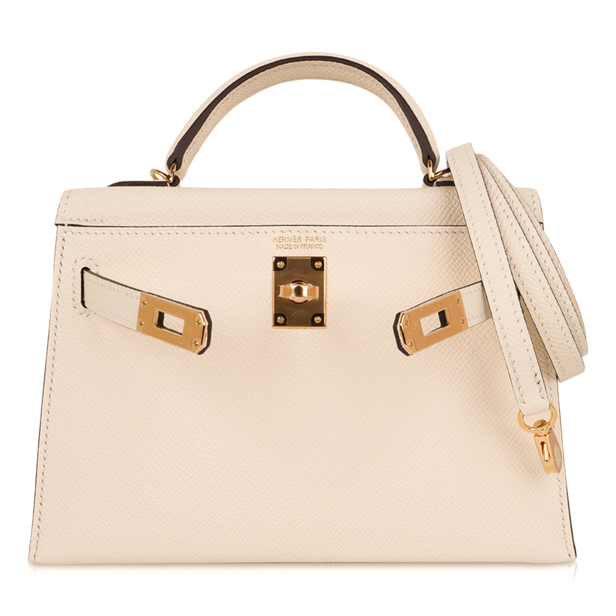 👜Mini Kelly 20 Bag Sellier Nata Epsom with Gold Hardware