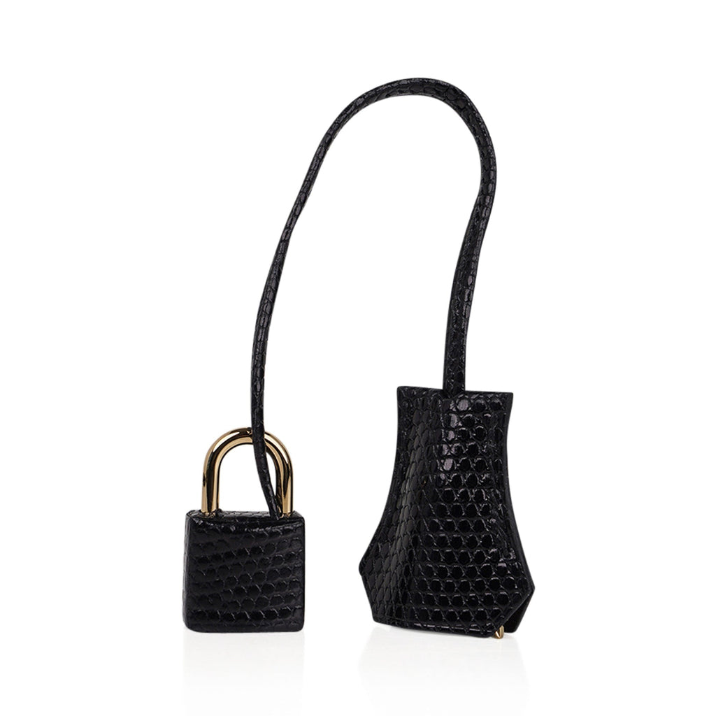 👜Kelly Touch 25 Retourne Bag Black Lizard / Togo Permabrass Hardware