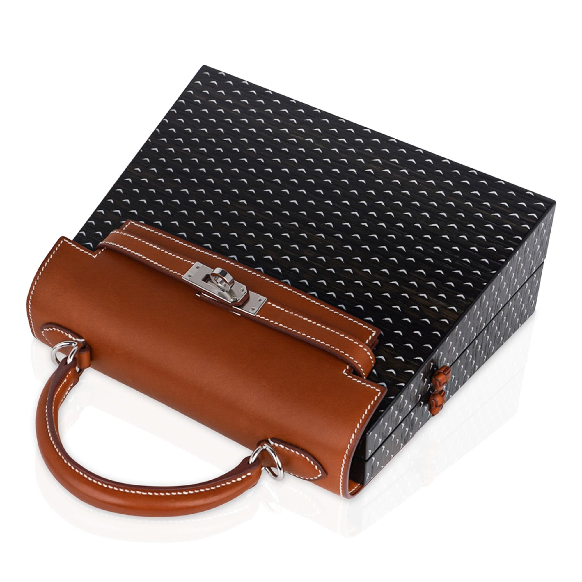 👜Limited Edition Kellywood 22 Bag Oak Bog, Barenia Leather, & Aluminum Inlay with Palladium Hardware