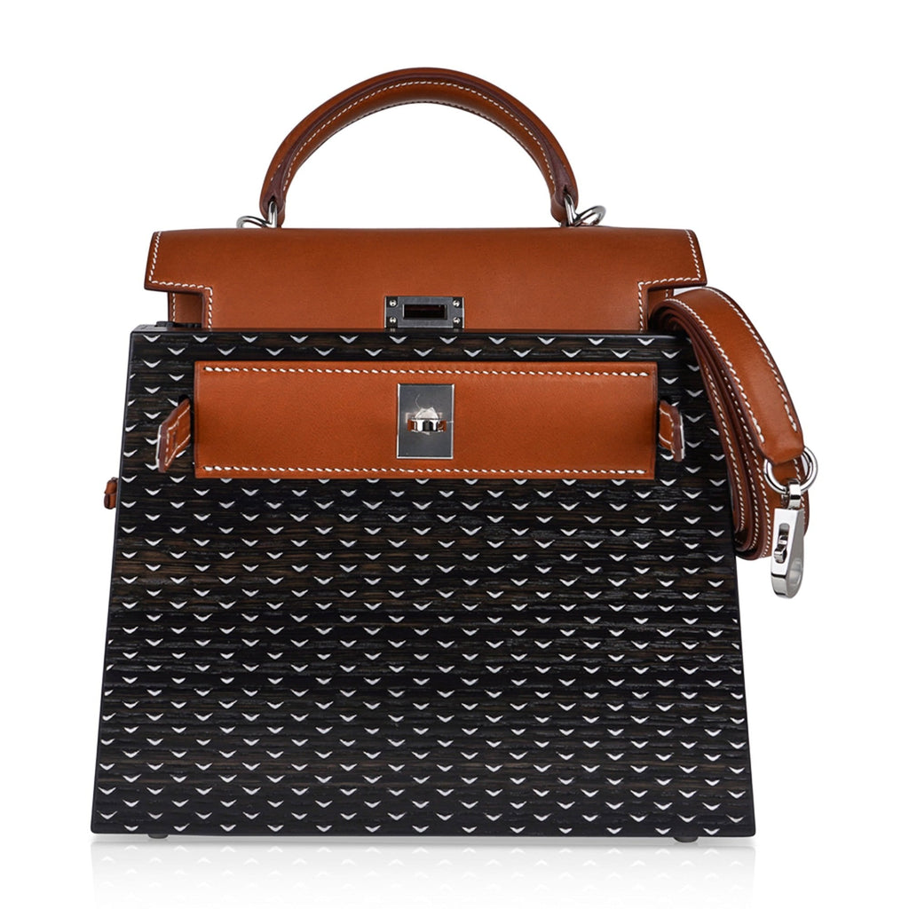 👜Limited Edition Kellywood 22 Bag Oak Bog, Barenia Leather, & Aluminum Inlay with Palladium Hardware