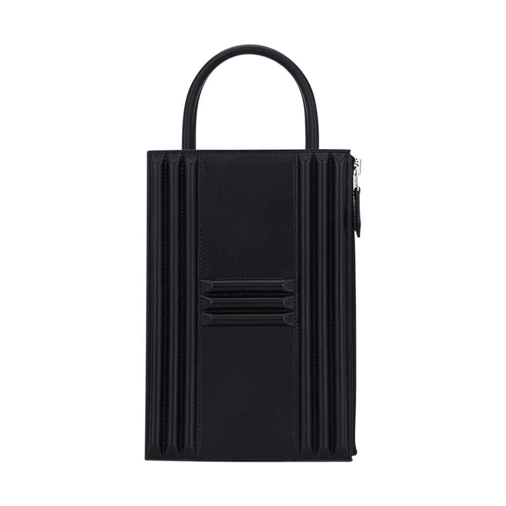 👜Limited Edition Cadena Bag Black Tadelakt Leather