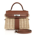 👜Mini Kelly 20 Bag Picnic Barenia & Osier
