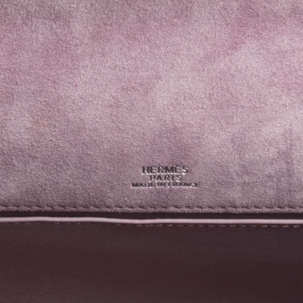 👜Kelly Pochette Lilac Doblis Suede Palladium