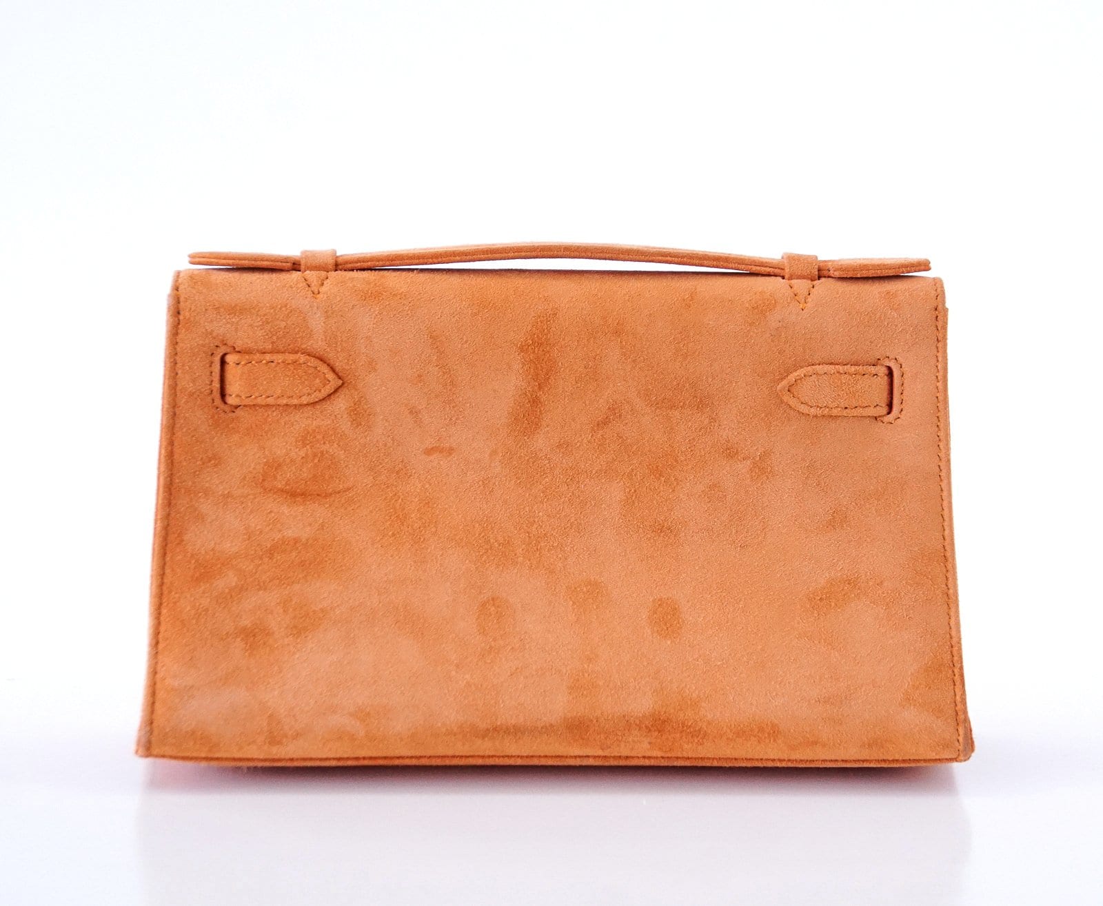 👜Kelly Pochette Rare Orange Doblis Palladium Hardware